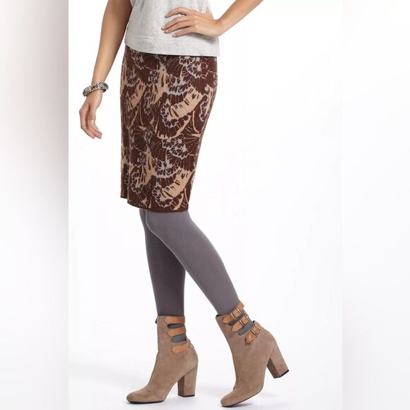 Anthropologie Sparrow Knit Mohair Jacquard Sweater Pencil Skirt Size Medium EUC - Picture 3 of 8